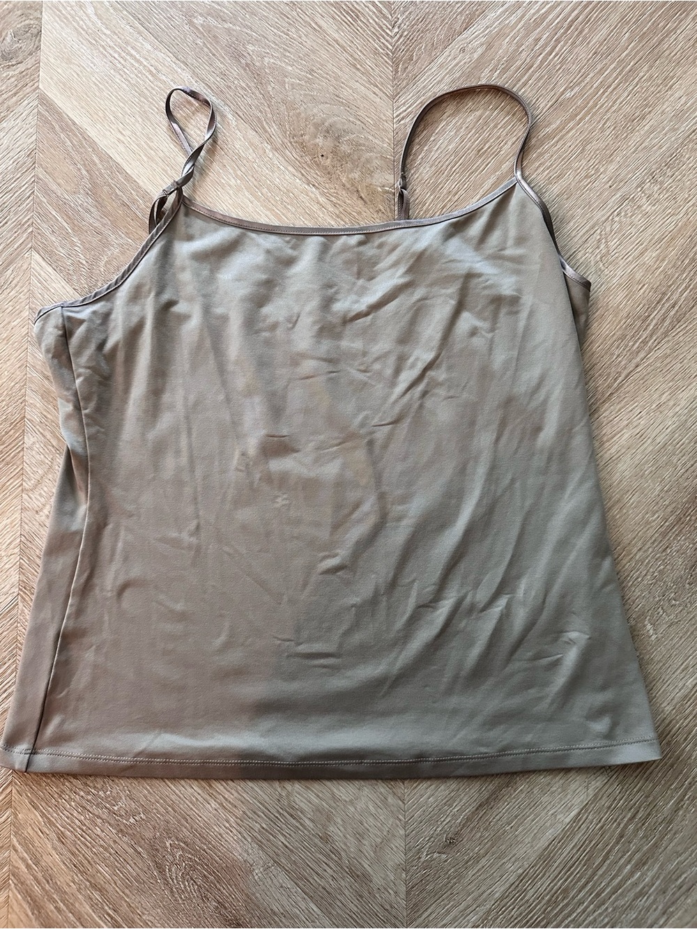 Ellen Tracy Taupe Adjustable Strap Camisole